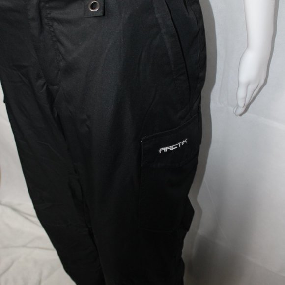 Arctix Women's Cargo Ski Pants Zipper pockets closure Winter Snow Black XL - Picture 3 of 6